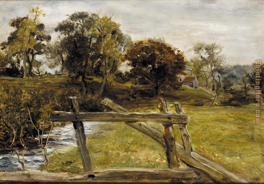 View Near Hampstead painting - John Everett Millais View Near Hampstead art painting